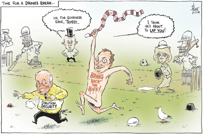 Cartoon on the National Party, Warren Truss and Barnaby Joyce