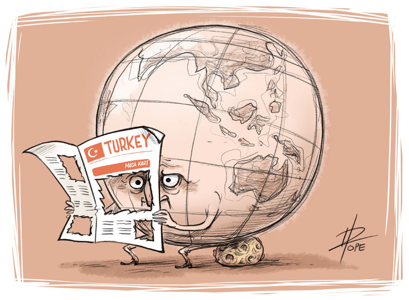 Cartoon: in solidarity with jailed Turkish cartoonist Musa Kart