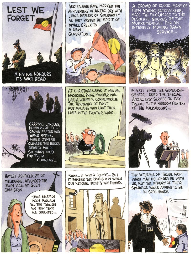 Cartoon: lest we forget the frontier wars