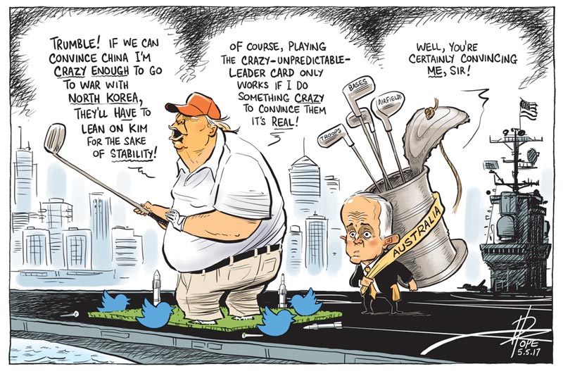 Cartoon: Turnbull visits Trump
