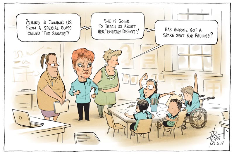 Cartoon: Hanson in the classroom
