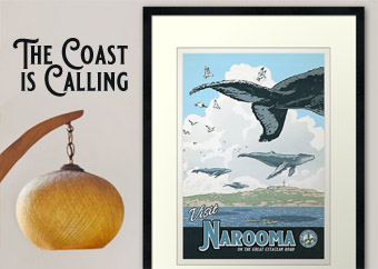 Ad link to the Coast is Calling RedBubble page
